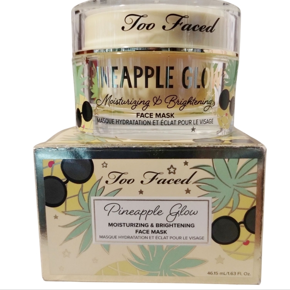 Too Faced Pineapple Glow Moisturizing & Brightening Face Mask 1.63oz /46.15ml